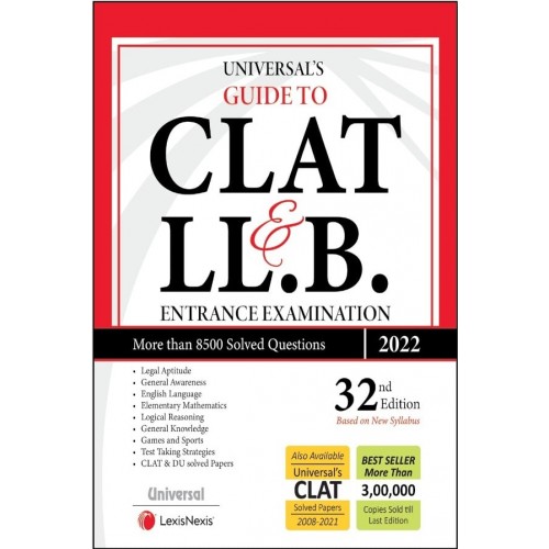 Universal's Guide To CLAT & LL.B Entrance Examination 2022 By Manish ...